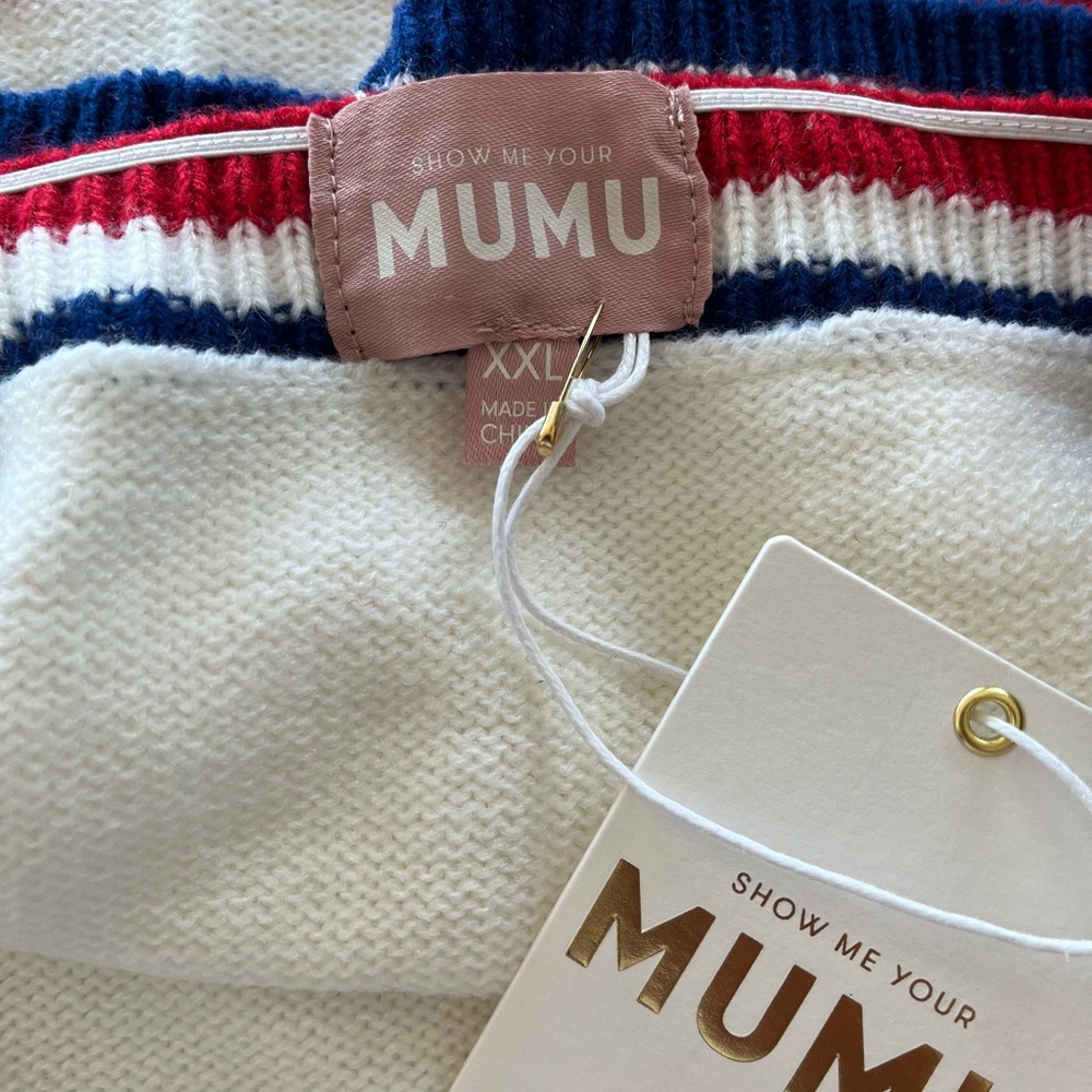 Show Me Your Mumu Below Deck Tank USA Stripe Knit - Picture 6 of 6
